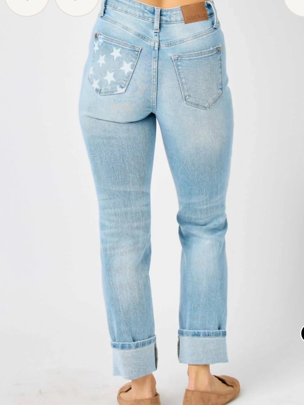 Judy Blue Light Blue Distressed Ankle Jeans